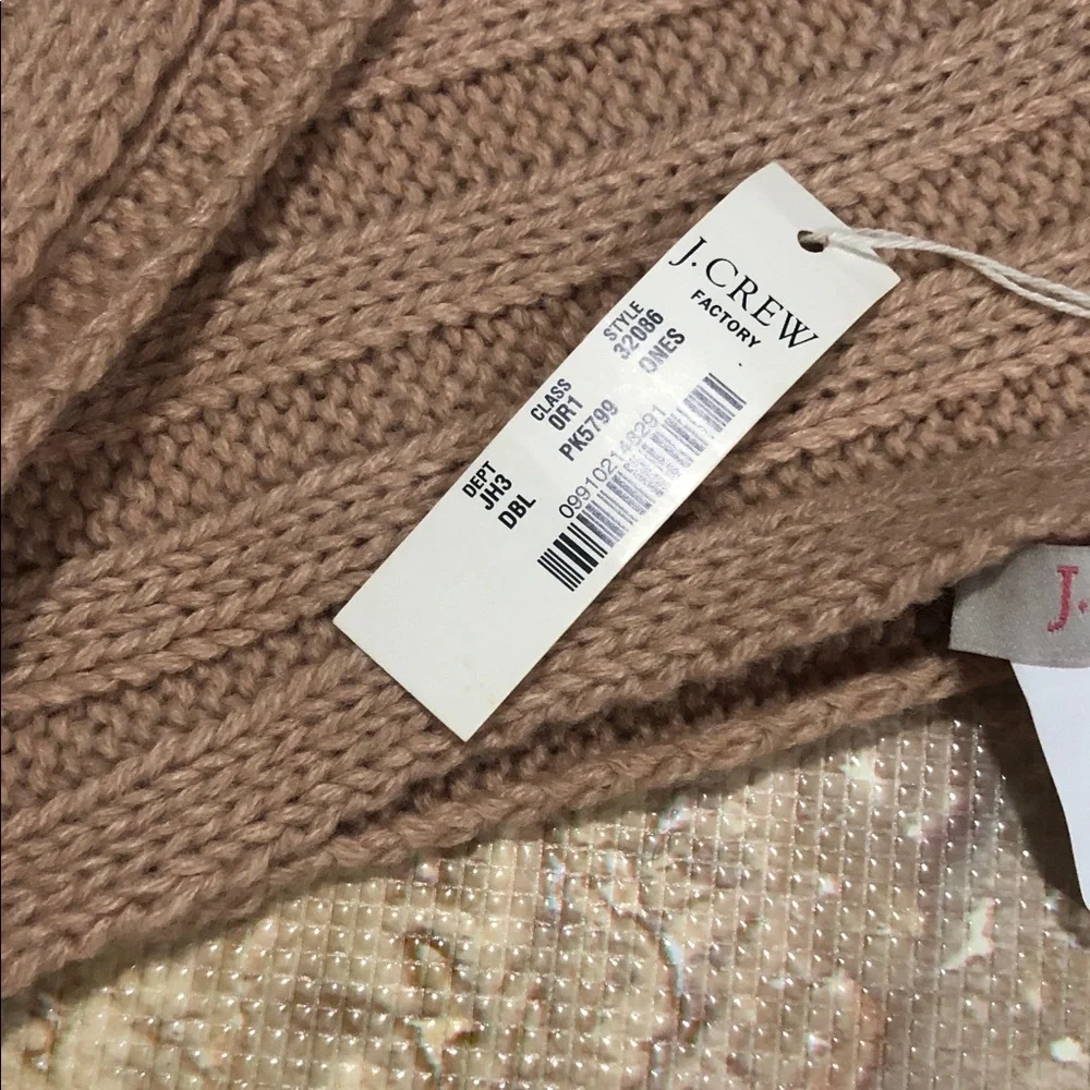 J. Crew Blush  Ribbed Xfinity  Knit Scarf